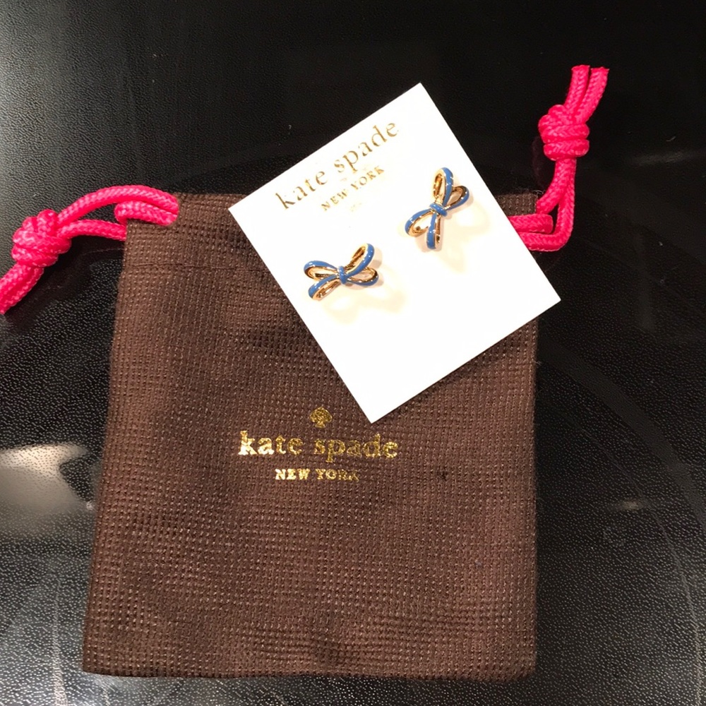 Blue Kate Spade 14k Gold Fill Earrings